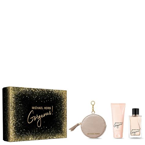 michael kors parfum weihnachtsedition goldfarbene flasche|Michael Kors Gorgeous! Holiday Set Eau de Parfum .